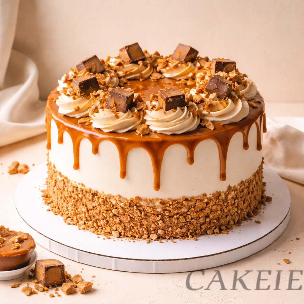 Caramel Crunch Photo Cake